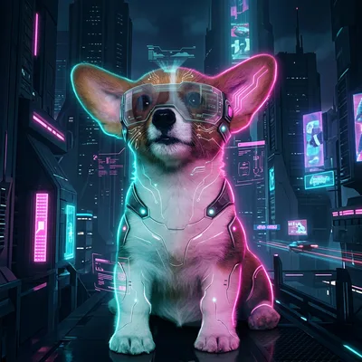 Neon - Cyberpunk portrait example