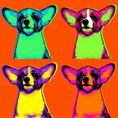 Warhol - Pop Art portrait example